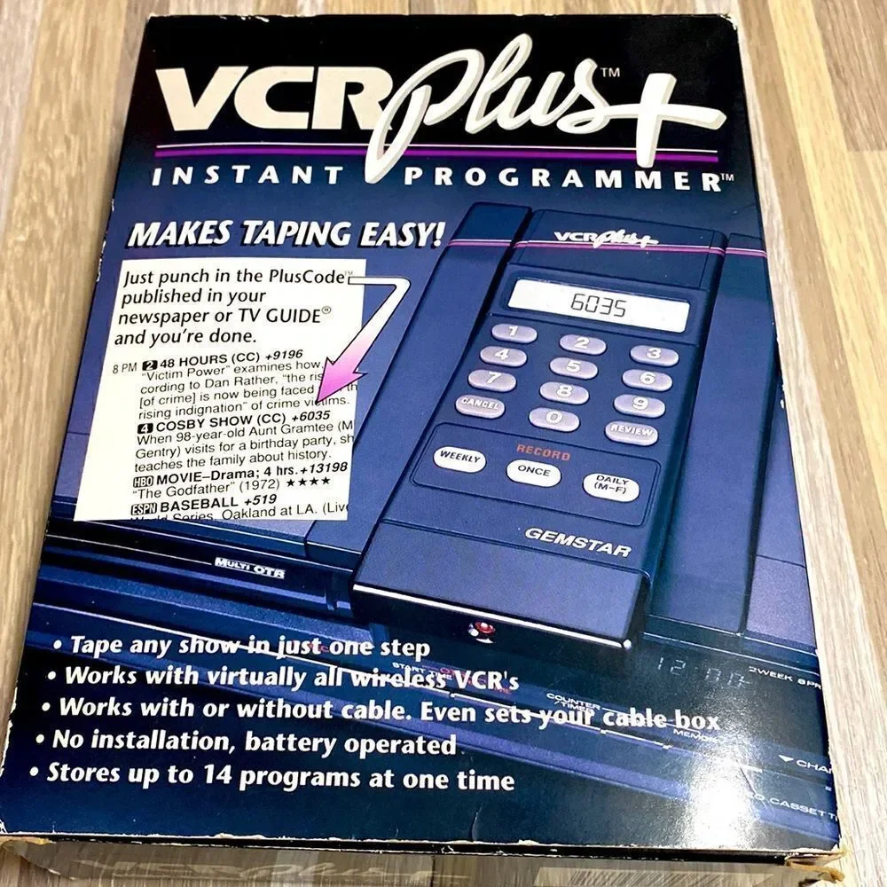 Vintage VCR Plus+ Instant Programmer Gemstar New & Complete Unused Old new stock